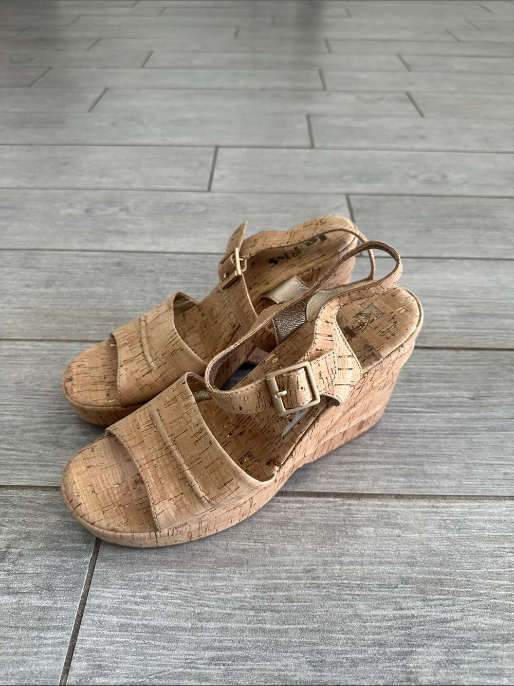 Korks Bardot II Wedge Comfort Sandals New!